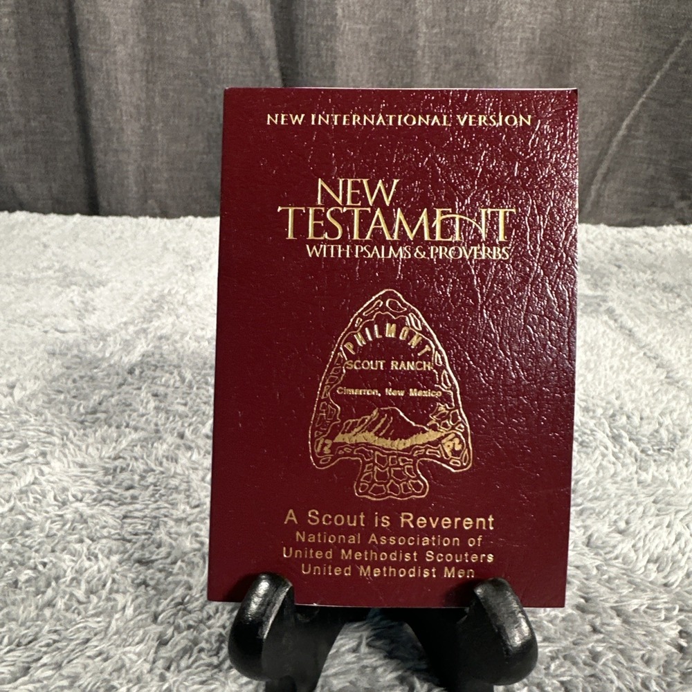 Philmont Boy Scout Ranch BSA New Testament with Psalms & Proverbs Bible EX COND